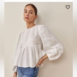 Reformation Rumi Linen Top